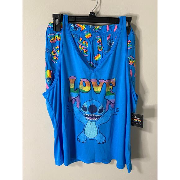Disney Other - New Disney Pride Lilo & Stitch Pajamas Set Size 2XL